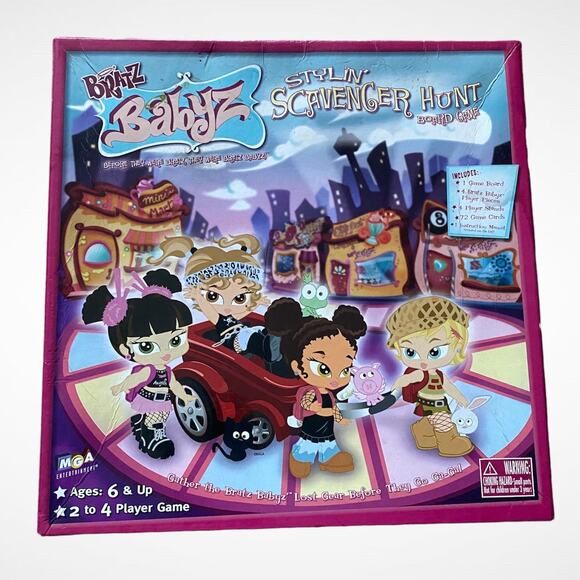 MGA Bratz Y2K 2005 Babyz Stylin' Scavenger Hunt Board Game Incomplete - Picture 8 of 11